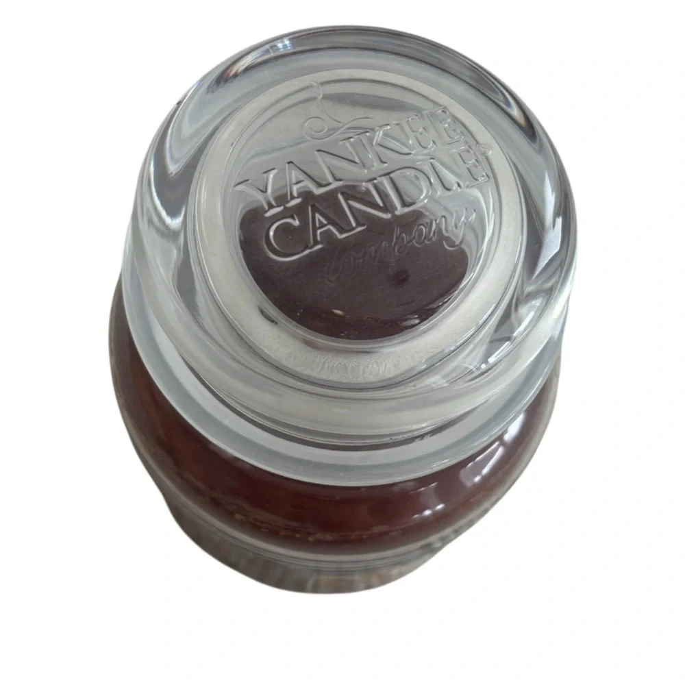 Yankee Candle Jar Patchouli Vintage Black Band Earthy Brown Gray Green 14.5 Oz